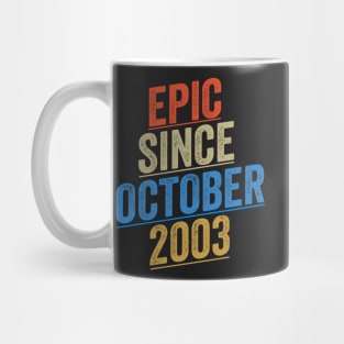 Epic Since October 2003 Funny Birthday Mug